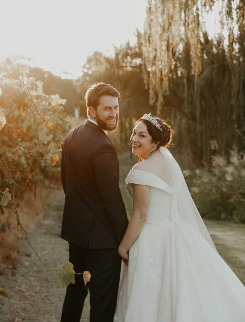 Wedding Venue Mclaren Vale, Oxenberry Farm Winery, Bride and groom